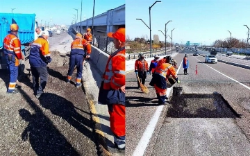 В Ташкенте стартовала работа по карточному и ямочному ремонту дорог