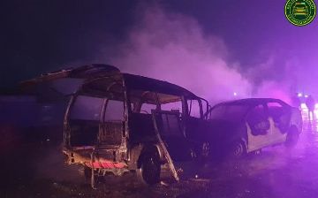 В Янгиюле произошло ДТП в результате столкновения двух авто