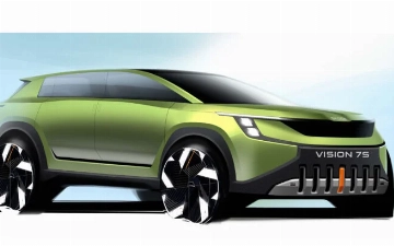 Skoda показала экстерьер нового концепта Vision 7S