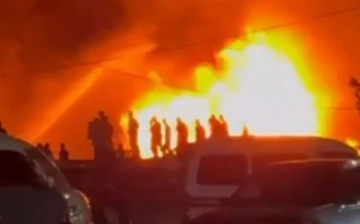 На рынке «Чорсу» произошел крупный пожар 