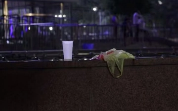 Стадион «Бунёдкор» завалили мусором после матча Узбекистан-Катар