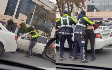 Инспектор ДПС выбил стекло Nexia, чтобы достать водителя из машины