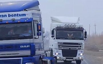 В Бухаре остановили свадебный кортеж из грузовиков и поместили на штрафстоянку 