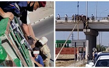 В Нукусе мужчина пытался повеситься под мостом и был спасен нацгвардейцами