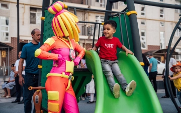 FDG открыла детскую игровую площадку на территории жилого двора в Ташкенте