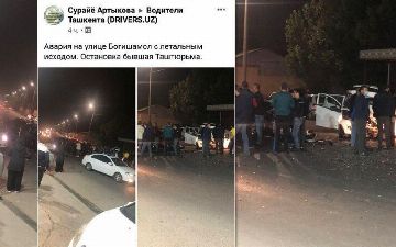 В Юнусабадском районе произошло смертельное ДТП: водитель скончался, двое госпитализированы