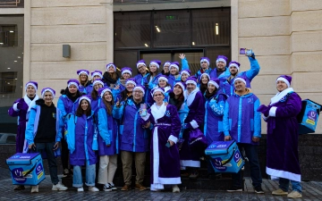 Команда Uzum Tezkor поздравила жителей столицы с наступающим праздником