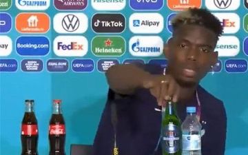 Поль Погба вслед за Роналду призвал не пить вредные напитки