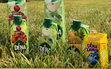 Dena в новой форме: теперь сок удобно брать с собой