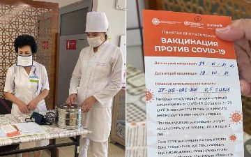 В Ташкентских супермаркетах и на рынках начали бесплатно прививать от коронавируса