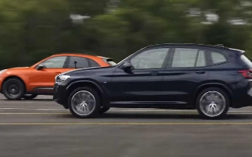 В гонке свели Porsche Macan и BMW X3 xDrive30i
