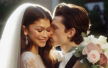 Зендея и Том Холланд сыграли свадьбу: фото сделаны нейросетью