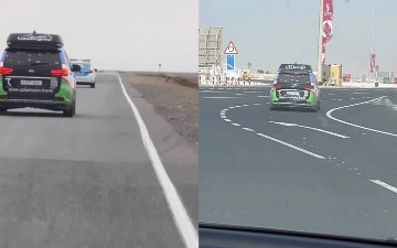 Узбекистанцы приехали в Катар из Ташкента на своих автомобилях — видео