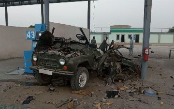 В Сурхандарьинской области на «УАЗике» взорвался газовый баллон