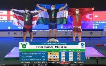 Тяжелоатлет из Узбекистана Курбанмурод Намозов - абсолютный чемпион мира
