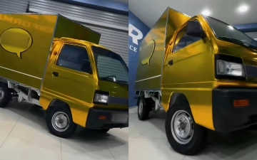 Узбекистанец покрасил свой Labo в золотой цвет — видео