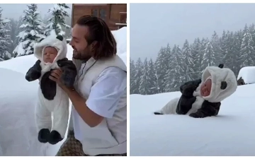 Врач осмотрел ребенка блогера Сергея Косенко после полета в сугроб