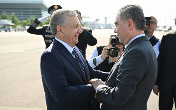 Гурбангулы Бердымухамедов прибыл с визитом в Самарканд