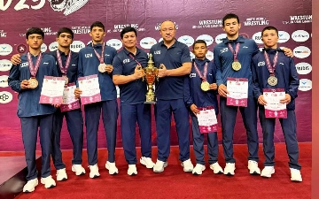 Вольные борцы Узбекистана завершили ЧА U-15 на третьем месте