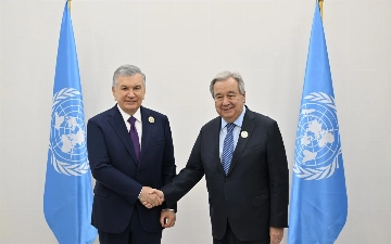 Мирзиёев встретился с генсеком ООН Гутерришем