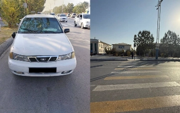 В Фергане водитель Nexia сбил трех школьников на переходе