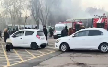 В Ташкенте произошел пожар на территории рынка «Чорсу»