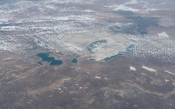 Космонавт опубликовал снимки Аральского моря с борта МКС — фото 