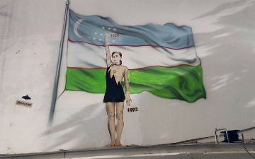 В Ташкенте переделали граффити Inkuzart, посвященное Оксане Чусовитиной