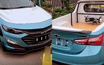 Chevrolet Malibu превратили в пикап — видео