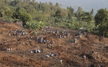 Число жертв оползня в Эфиопии может достичь 500