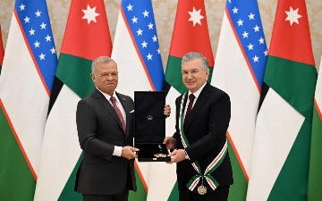 Король Иордании наградил Шавката Мирзиёева орденом «Ан-Нахда»