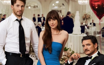 Вышел первый трейлер фильма «Материалистка» с Дакотой Джонсон, Педро Паскалем и Крисом Эвансом