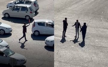 В Ташкенте на проспекте Беруний узбекистанец разогнал пробку