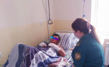 В Букинском районе женщина подожгла себя