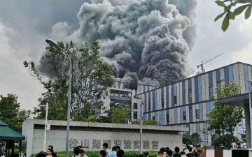 Произошел пожар в здании Huawei в Китае