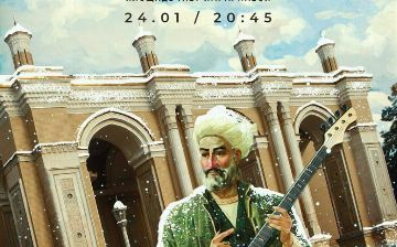 В ГАБТ Алишера Навои посчитали неуважительным постер рок-группы FLYIN UP с изображением поэта с электрогитарой в руке