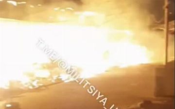 На самаркандском рынке произошел крупный пожар