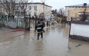 Часть Сырдарьи затопило — фото