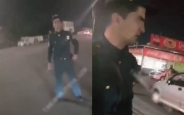 Кого ты называешь «терпилой»? В Ташкенте мужчина поругался с сотрудником ОВД — видео