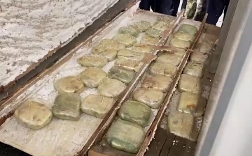 Под Ташкентом обнаружили грузовик с 20 кг героина (видео)