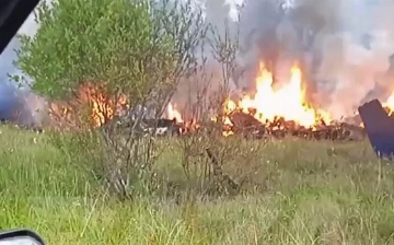 В Твери сбили самолет Евгения Пригожина, он числился среди пассажиров (видео)