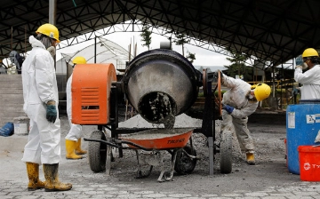 В Эквадоре начали делать бетон из конфискованного кокаина