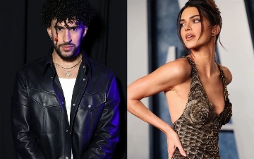 Кендалл Дженнер снова засняли в компании рэпера Bad Bunny