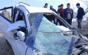 В Ферганской области Lacetti на высокой скорости влетел в дерево: есть погибшие