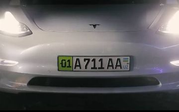 В Узбекистане начали выдавать отдельные госномера для электромобилей