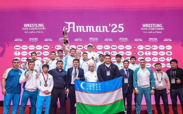 Греко-римские борцы Узбекистана заняли второе место на ЧА