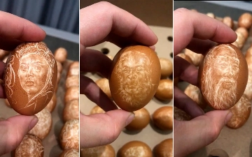 Китайский художник попал в Книгу рекордов Гиннесса за гравировку на яичной скорлупе