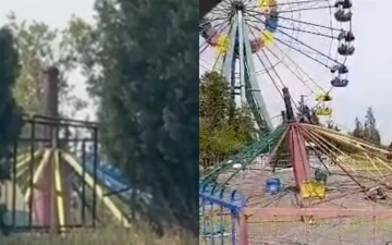 В Андижане произошло обрушение аттракциона, есть пострадавшие