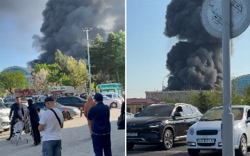 На рынке «Бешкурган» в Ташкенте произошел пожар