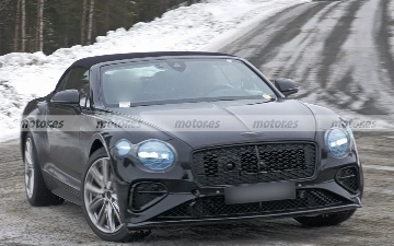 Bentley тестирует новую версию кабриолета Continental GTC